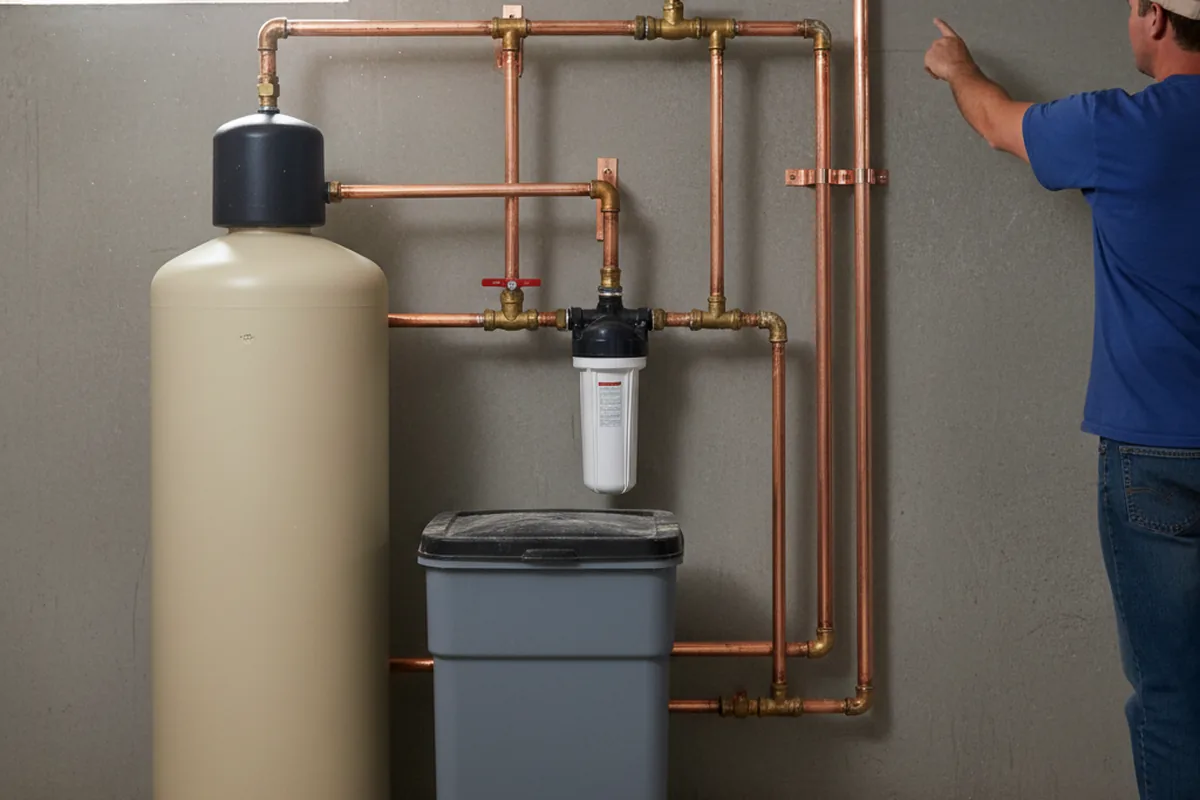 Whole-house water treatment system installed in Larrabee